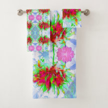 Atemberaubend Lime Green und Red Cactus Dahlia