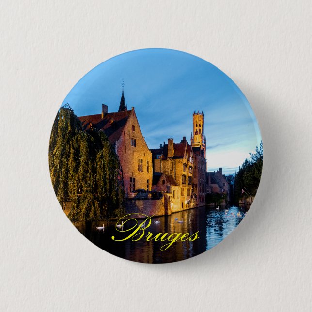 Atemberaubend! Mittelalterliche Brügge - Pro Foto Button (Vorderseite)