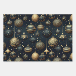 Atemberaubend Mitternacht Sparkone Geschenkpapier Set