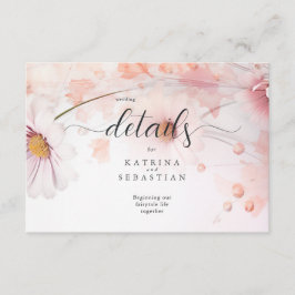 Atemberaubend Pink Daisies Begleitkarte