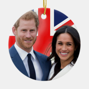 Atemberaubend! Prinz Harry und Meghan Markle Keramik Ornament