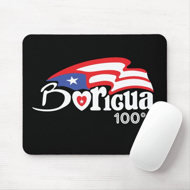 Atemberaubend Puerto Rico Boricua Mousepad (Mit Mouse)