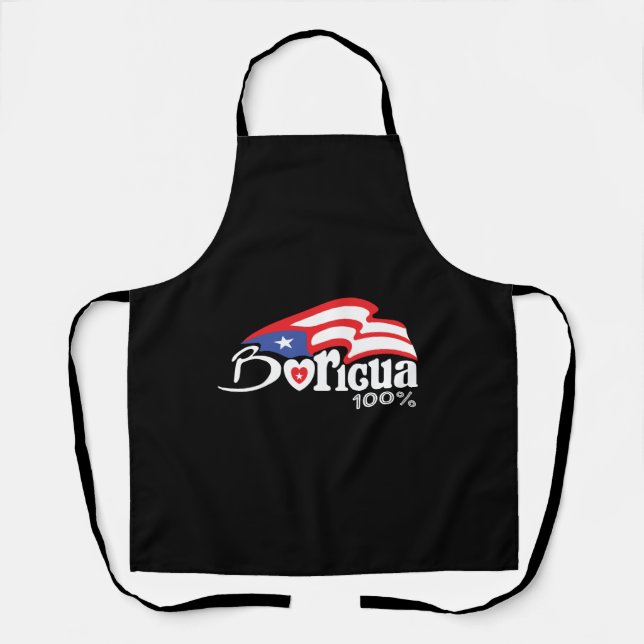 Atemberaubend Puerto Rico Boricua Schürze (Vorderseite)
