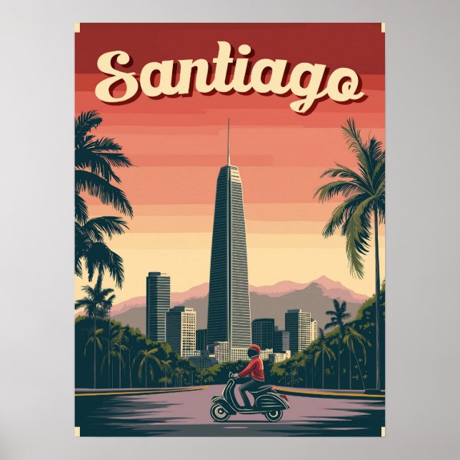 Atemberaubend Santiago, Chile Poster (Vorne)