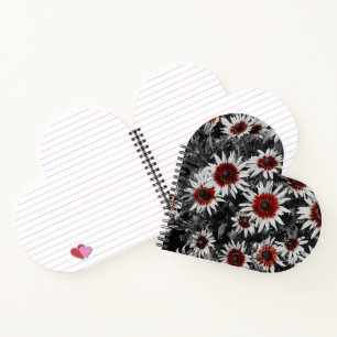 Atemberaubend Schwarz-Mit Augen Susans Heart Spira Notizbuch