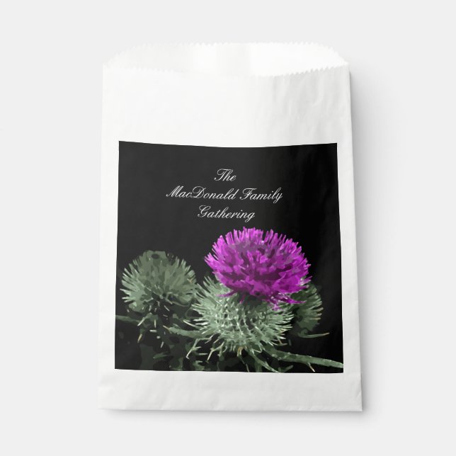 Atemberaubend Scottish Thistle Geschenktütchen (Vorderseite)
