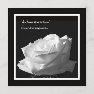 Atemberaubend White Rose Vow Renewal Einladung
