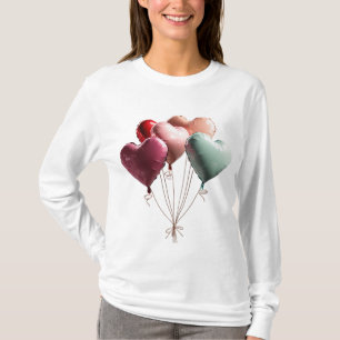🎈 Atemberaubende 3D-Herzblasen - Ideal für Liebe T-Shirt
