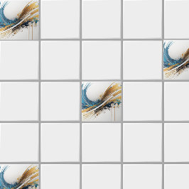 Atemberaubende Abstrakte Keramik - Vibrierendes De Fliese