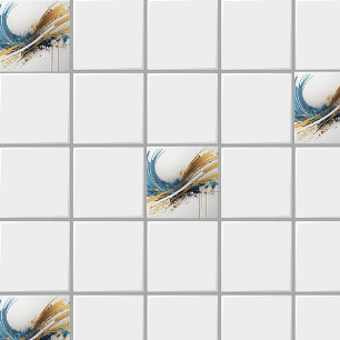 Atemberaubende Abstrakte Keramik - Vibrierendes De Fliese