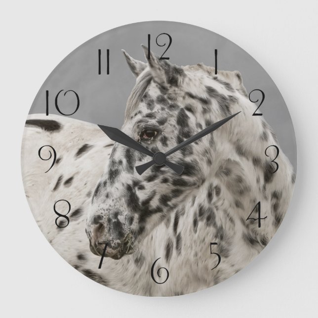 Atemberaubende Appaloosa Große Wanduhr (Vorderseite)