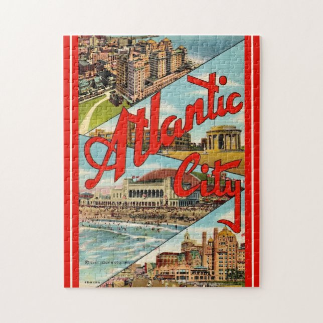 Atemberaubende Atlantik-City-Postkarte (Vertikal)