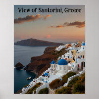 Atemberaubende Aussicht auf Santorin