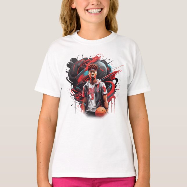 Atemberaubende Basketballspiele T-Shirt (Vorderseite)