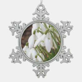 Atemberaubende, besondere Schneeverfahren Schneeflocken Zinn-Ornament