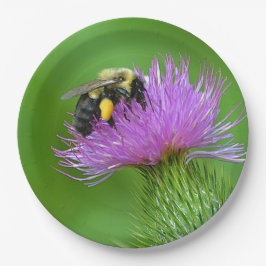 Atemberaubende Bienen- und Schmelzpapierplatte Pappteller