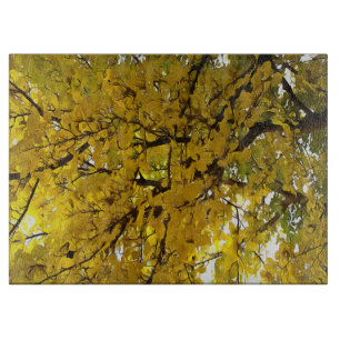Atemberaubende Blätter Herbst Abstrakte Kunst Schneidebrett