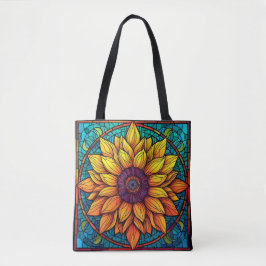 Atemberaubende Blume aus Hartglas Sonnenblumen Tasche