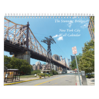 Atemberaubende Brücken des NYC-Wandkalenders Kalender
