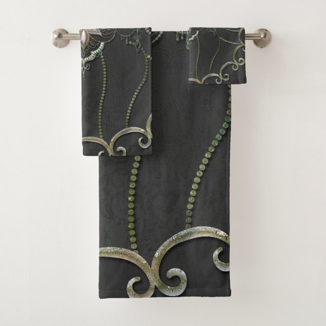 Atemberaubende elegante Lotus-Blume. Badhandtuch Set (Insitu)