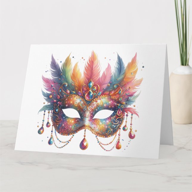 Atemberaubende Farbmaske Karte (Vorderseite)