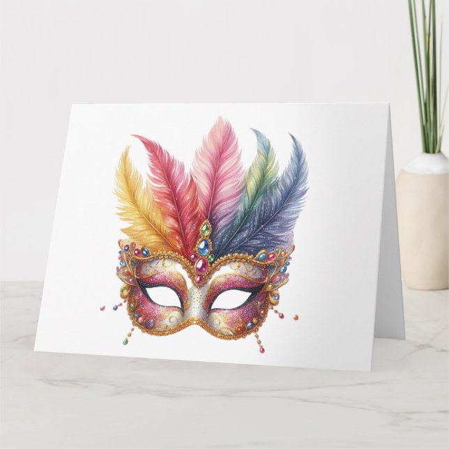 Atemberaubende Farbmaske Karte (Vorderseite)