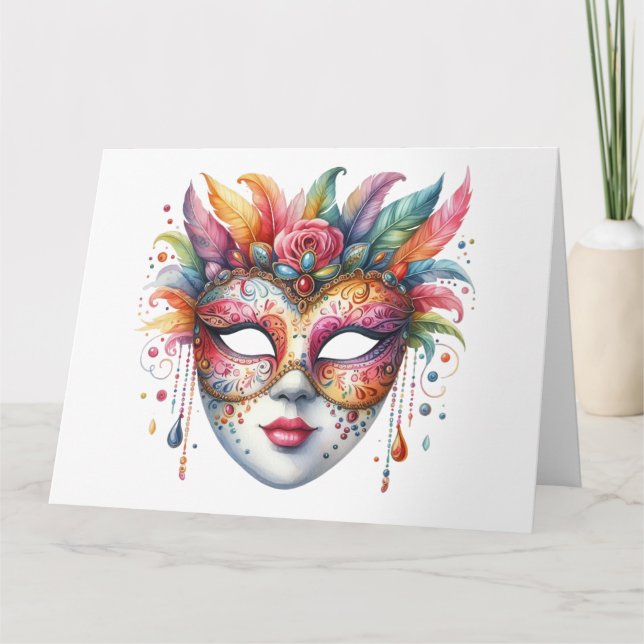 Atemberaubende Farbmaske Karte (Vorderseite)