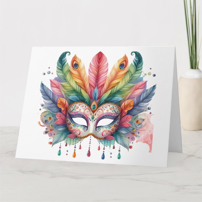 Atemberaubende Farbmaske Karte (Vorderseite)