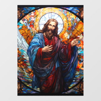 Atemberaubende Fensterklammer von Jesus 2 Fensteraufkleber