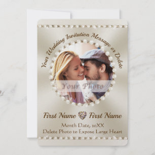 Atemberaubende FOTO-Cards für Hochzeiten, Einladung