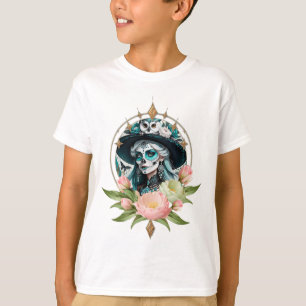 Atemberaubende Frau mit einem atemberaubenden Zuck T-Shirt