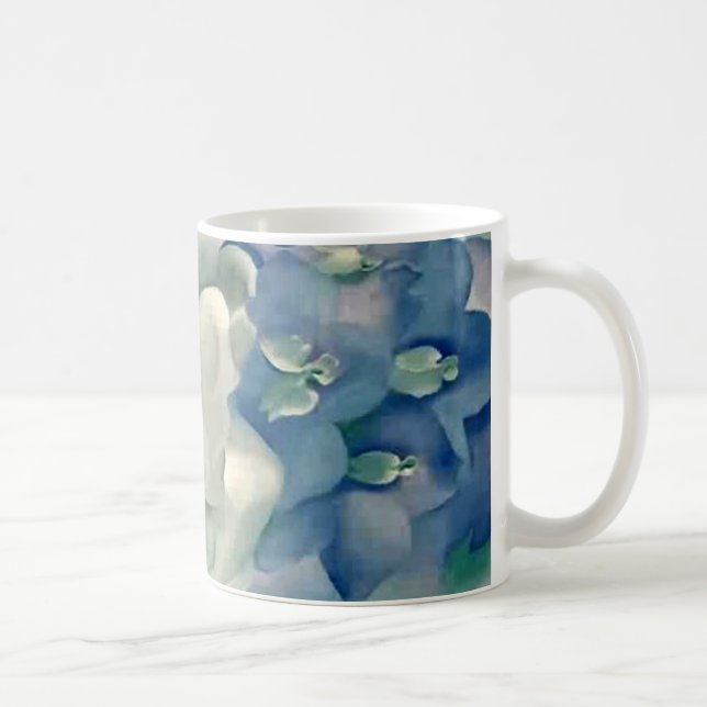 Atemberaubende Georgia O'Keefe weiße Rose und Kaffeetasse (Rechts)