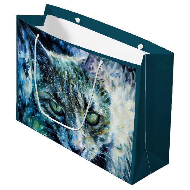 Atemberaubende Geschenktasche - Klein, glänzend Große Geschenktüte (Vorderseite Schrägansicht)