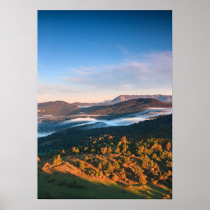 Atemberaubende Herbstlandschaft aus Šilentabor, Sl Poster