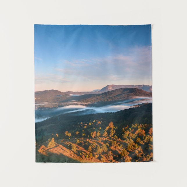 Atemberaubende Herbstlandschaft aus Šilentabor, Sl Wandteppich (Vorderseite)