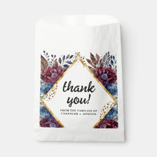 Atemberaubende Hochzeit von Jewel Toned Peony Geschenktütchen