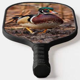 Atemberaubende Holzente im Wald Pickleball Schläger