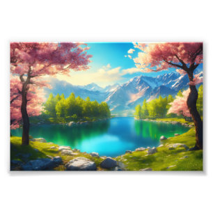 Atemberaubende Landschaft auf dem Satin-Foto-Papie Fotodruck