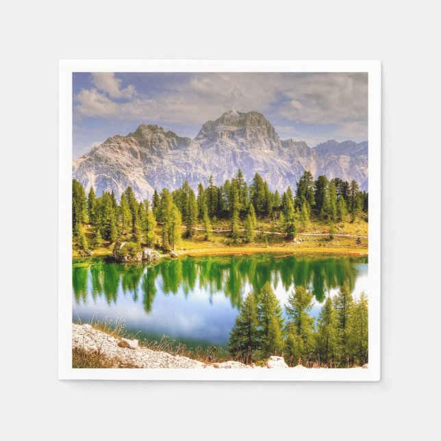 Atemberaubende Landschaftliche Sicht auf die Dolom Serviette (Vorderseite)