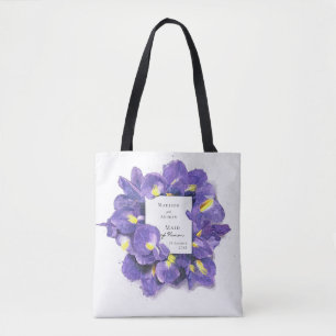 Atemberaubende Lila Irisfarben-Trauzeugin Tasche