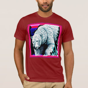 Atemberaubende Malerei eines Eisbären. Jetzt kaufe T-Shirt