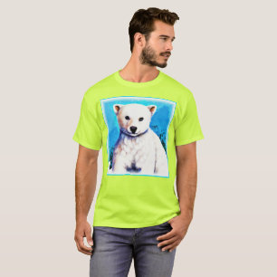 Atemberaubende Malerei eines Eisbärenkubs. Jetzt k T-Shirt