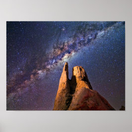 Atemberaubende Milchstraßenlandschaft Poster