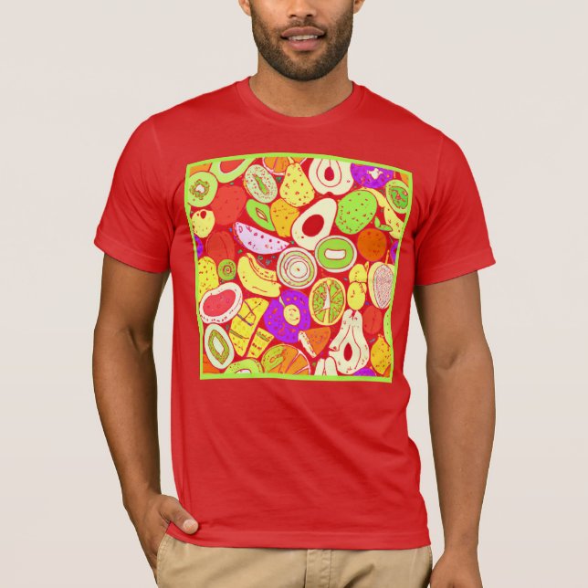 Atemberaubende Mischungen von Fruchtmustern. Jetzt T-Shirt (Vorderseite)