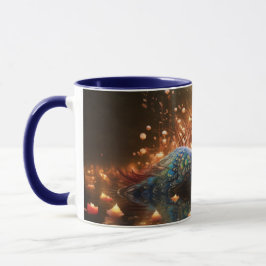 Atemberaubende Monogram Peacock-Tasse Tasse