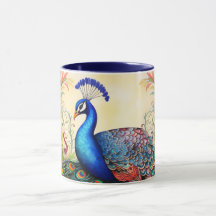 Atemberaubende Monogram Peacock-Tasse