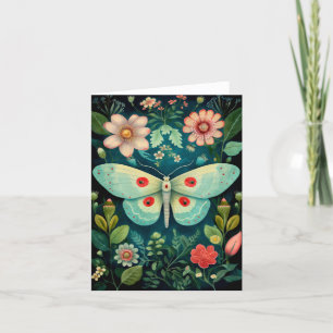 Atemberaubende Moth Cards Feiertagskarte