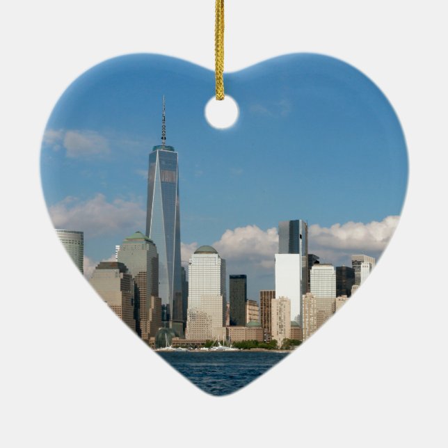 Atemberaubende New York City USA Keramik Ornament (Hinten)