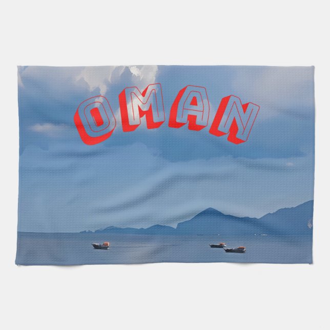 Atemberaubende Oman-Küste Geschirrtuch (Horizontal)