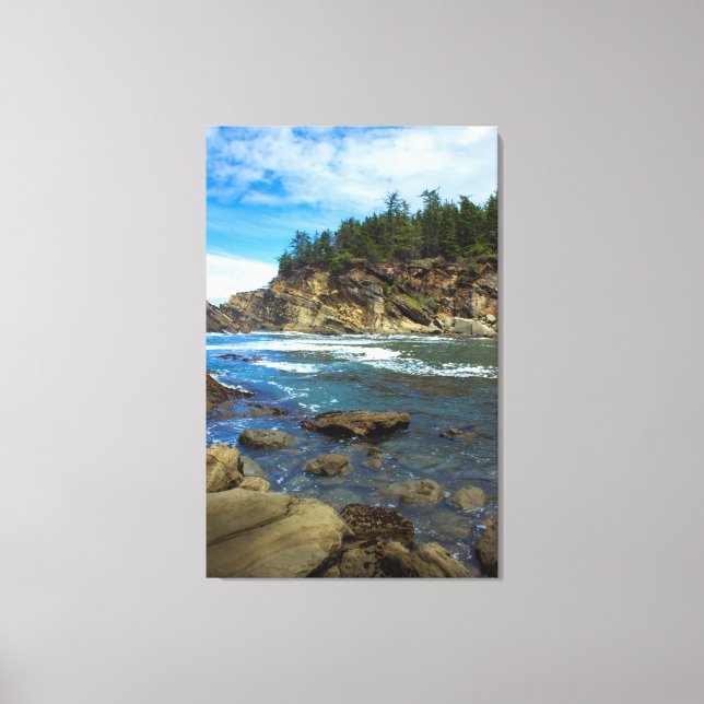Atemberaubende Oregon Coast Ocean Wall Leinwanddruck (Vorderseite)
